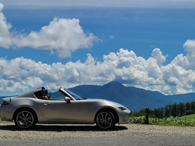 愛車のロードスターRFのビーナスラインでの写真